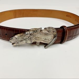 🔥 Unique Brighton Horse Head Buckle Belt H22